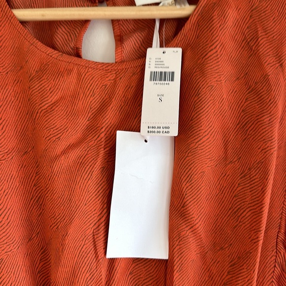 New With Tags Anthropologie Caballero Long-Sleeve Satin Animal Print Mini Dress - Picture 7 of 8